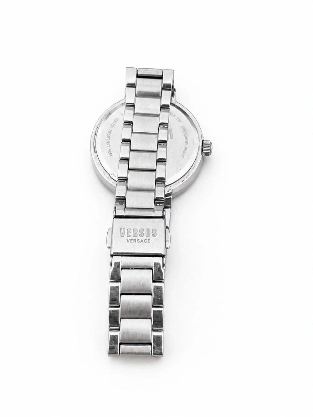 Versus Versace Silver Black Stainless Steel Bracelet Watch